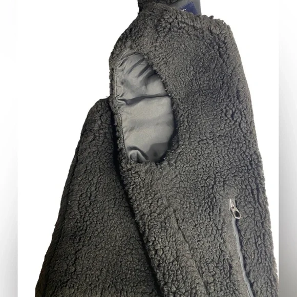 MADEWELL SHERPA FAUX FUR ZIPPERED VEST WITH POCKETS SIZE XS - Picture 8 of 9